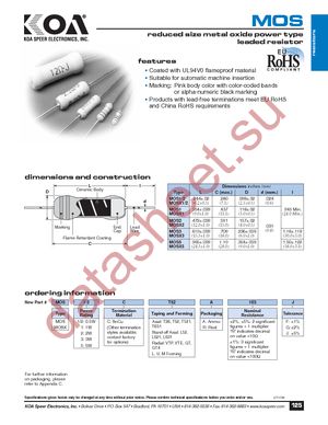 MOS1C822J datasheet  